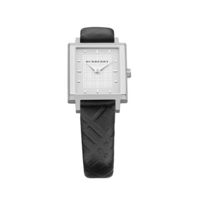 Burberry ladies' black leather strap watch - Product number 6237991