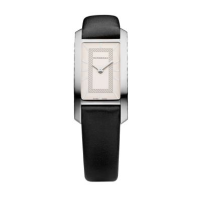 Burberry ladies' black leather strap watch - Product number 6238017