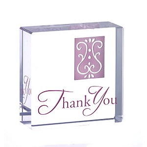 Clear Intentions Crystal Collectible - Thank You