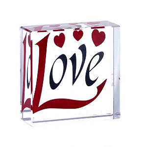 Clear Intentions Crystal Collectible - Love