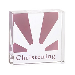 Clear Intentions Crystal Collectible - Girls Christening