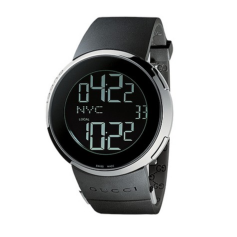 Gucci mens black digital watch