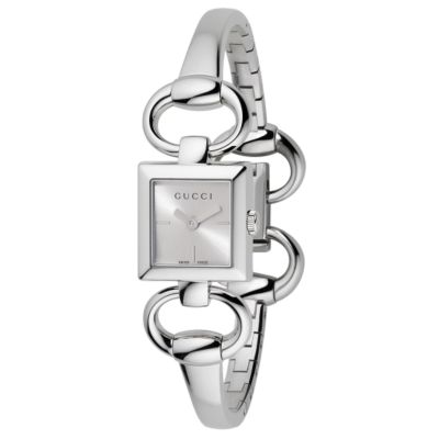 Gucci ladies stainless steel bracelet watch