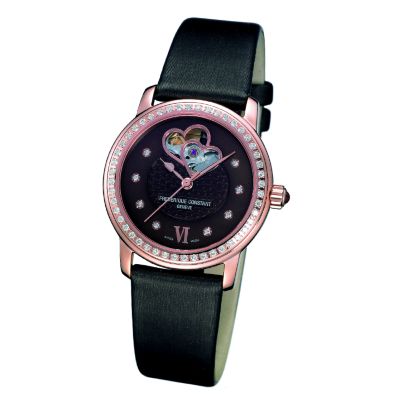 Frederique Constant ladies brown leather strap