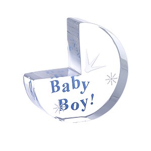 Clear Intentions Crystal Collectible - Boys Cradle