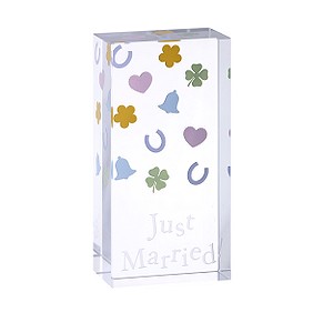 Clear Intentions Crystal Collectible - Just Married