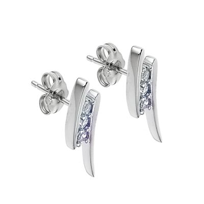 Sterling silver cubic zirconia earrings - Product number 6261876