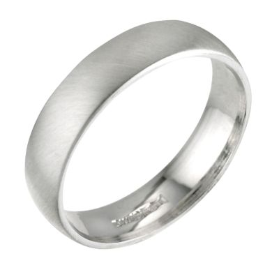 18ct white gold heavy weight 5mm court