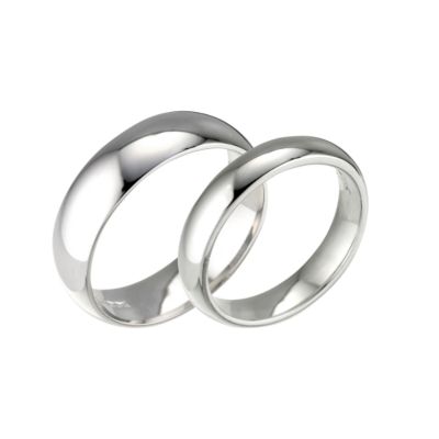 9ct white gold extra heavy weight court wedding product image