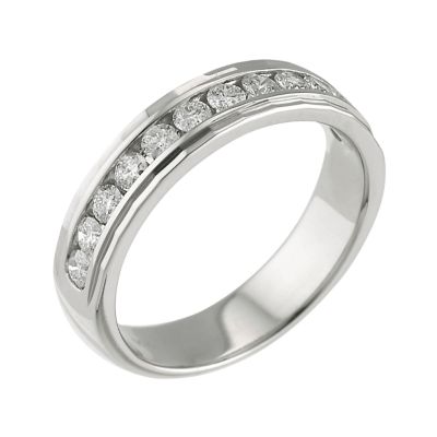 Platinum half carat diamond ring