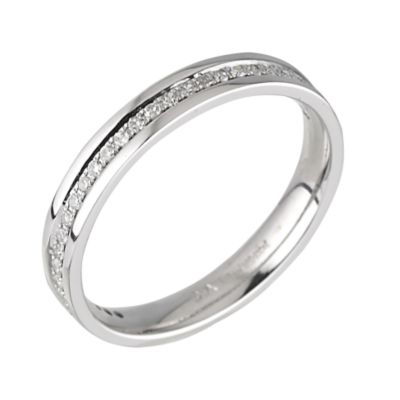 9ct White Gold 15 Point Diamond Ring - Product number 6286984
