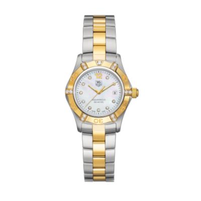Tag Heuer ladies two-colour mother of pearl