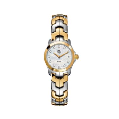 Tag Heuer ladies' two-colour mother of pearl bracelet watch - Product number 6287670