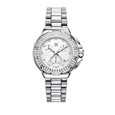Tag Heuer F1 ladies'  chronograph diamond-set bracelet watch - Product number 6290434