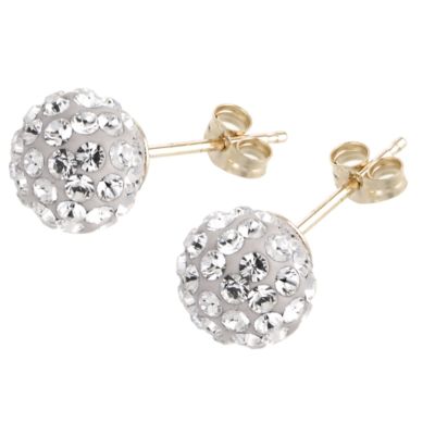 Evoke 9ct Gold Crystal Earrings - Product number 6298052