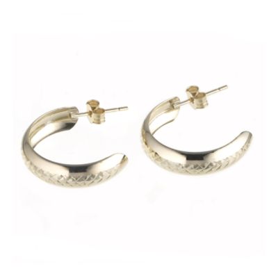 9ct Yellow Gold Wedding Earrings