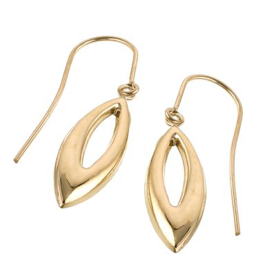 9ct Gold 32mm Pippin Drop Earrings