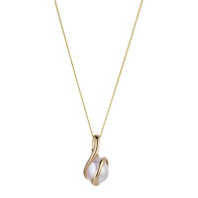 Secrets of the Sea 9ct Gold Cultured Freshwater Pearl Pendant