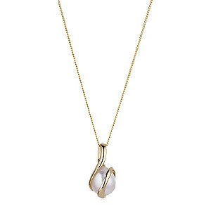 9ct Gold Cultured Freshwater Pearl Pendant9ct Gold Cultured Freshwater Pearl Pendant