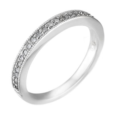 Platinum 0.15 carat diamond ring