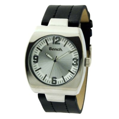 Bench Men's Black Leather Strap Watch - Product number 6330991