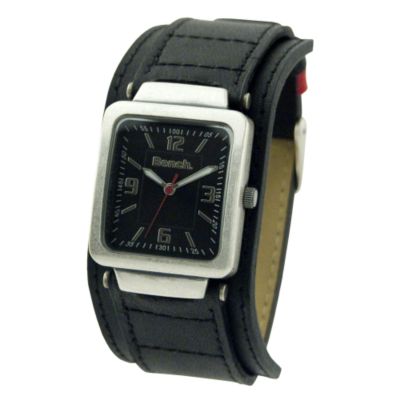 Bench Ladies' Black Leather Cuff Watch - Product number 6331041