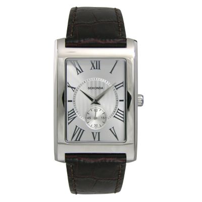 Sekonda Men's Brown Leather Strap Watch - Product number 6331092