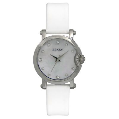 Sekonda Seksy Ladies' Mother of Pearl White Strap Watch - Product number 6331270