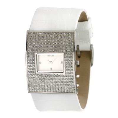 Seksy Ladies' White Cuff Watch - Product number 6331300