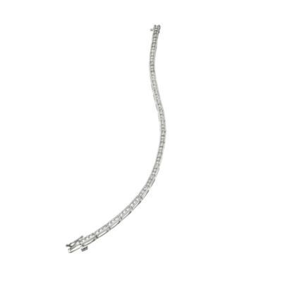 9ct white gold one carat diamond bar bracelet - Product number 6331904