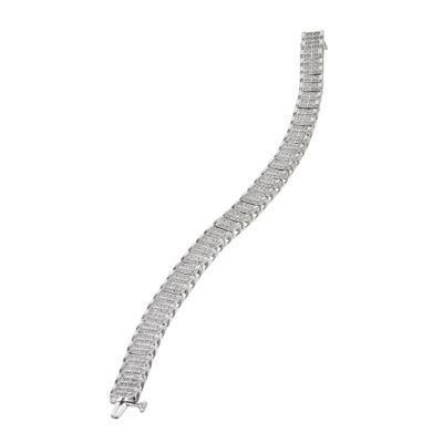 9ct white gold diamond bracelet - Product number 6331947