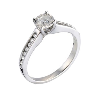 9ct white gold 15 point diamond ring - Product number 6334148
