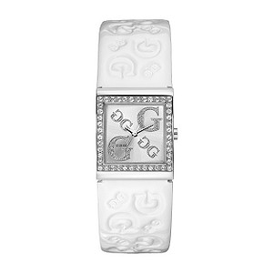 Guess G2G White Strap Watch