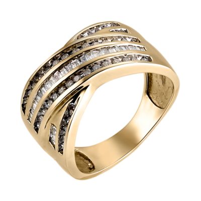 9ct Yellow Gold Half Carat Diamond Ring - Product number 6335993