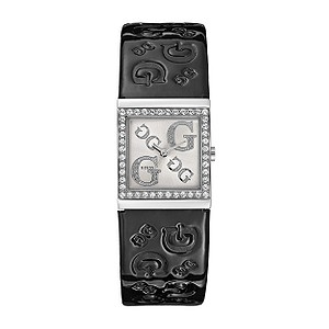 Guess G2G Ladies`Patent Leather Strap Watch
