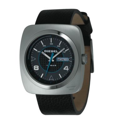 Diesel Men's Black Leather Strap Watch - Product number 6336493