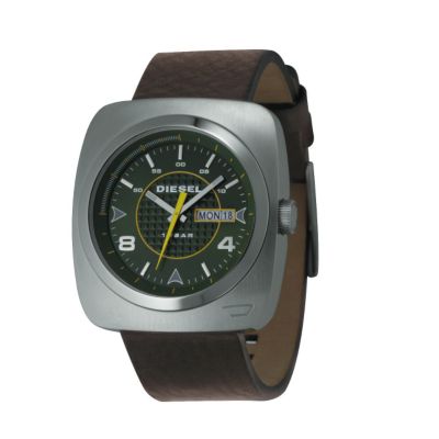 Diesel Men's Brown Leather Strap Watch