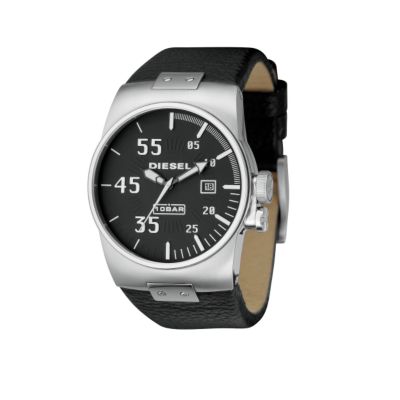 Diesel Men's Black Leather Strap Watch - Product number 6336973