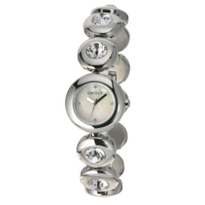 DKNY Stone Set Stainless Steel Bracelet Watch - Product number 6337392