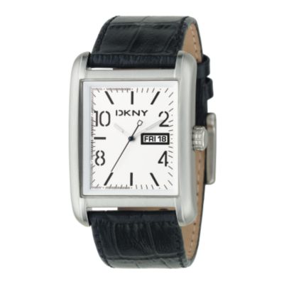 DKNY Men's Black Leather Strap Watch - Product number 6337546