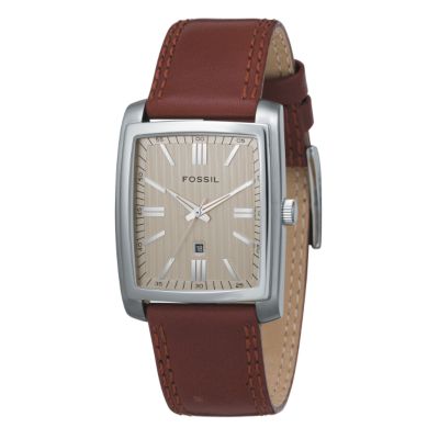 Fossil Men's Brown Leather Strap Watch - Product number 6339417
