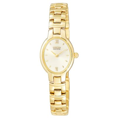 Eco-Drive Ladies`Gold-Plated Bracelet Watch