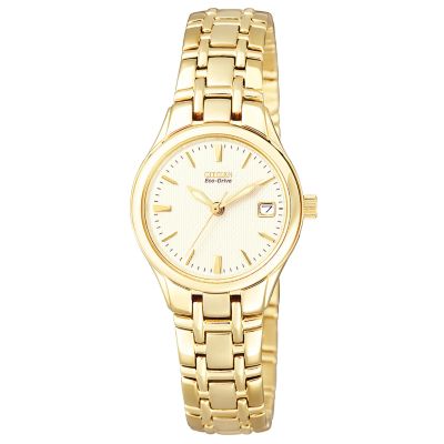 Citizen Eco-Drive Ladies' Gold-Plated Bracelet Watch - Product number 6339581