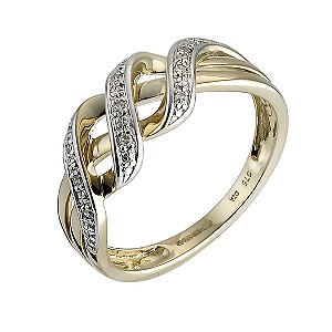 9ct Gold Diamond Ring9ct Gold Diamond Ring