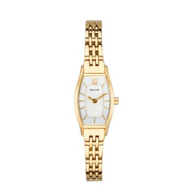Gold-Plated Bracelet Watch