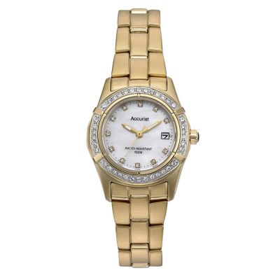 Accurist Gold-Plated Expandable Bracelet Watch - Product number 6341446