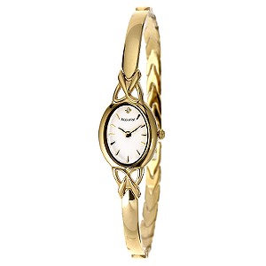 Ladies`Gold-Plated Bangle Watch