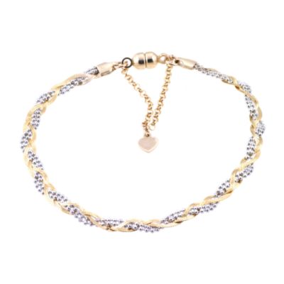 9ct Two Colour Gold Magnetic Clasp Bracelet - Product number 6343201