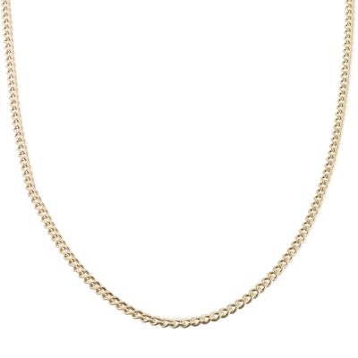 9ct Gold 24` Hollow Curb Chain