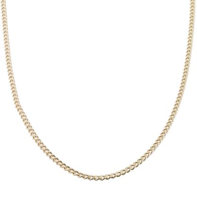 H Samuel 9ct Gold 24` Hollow Curb Chain